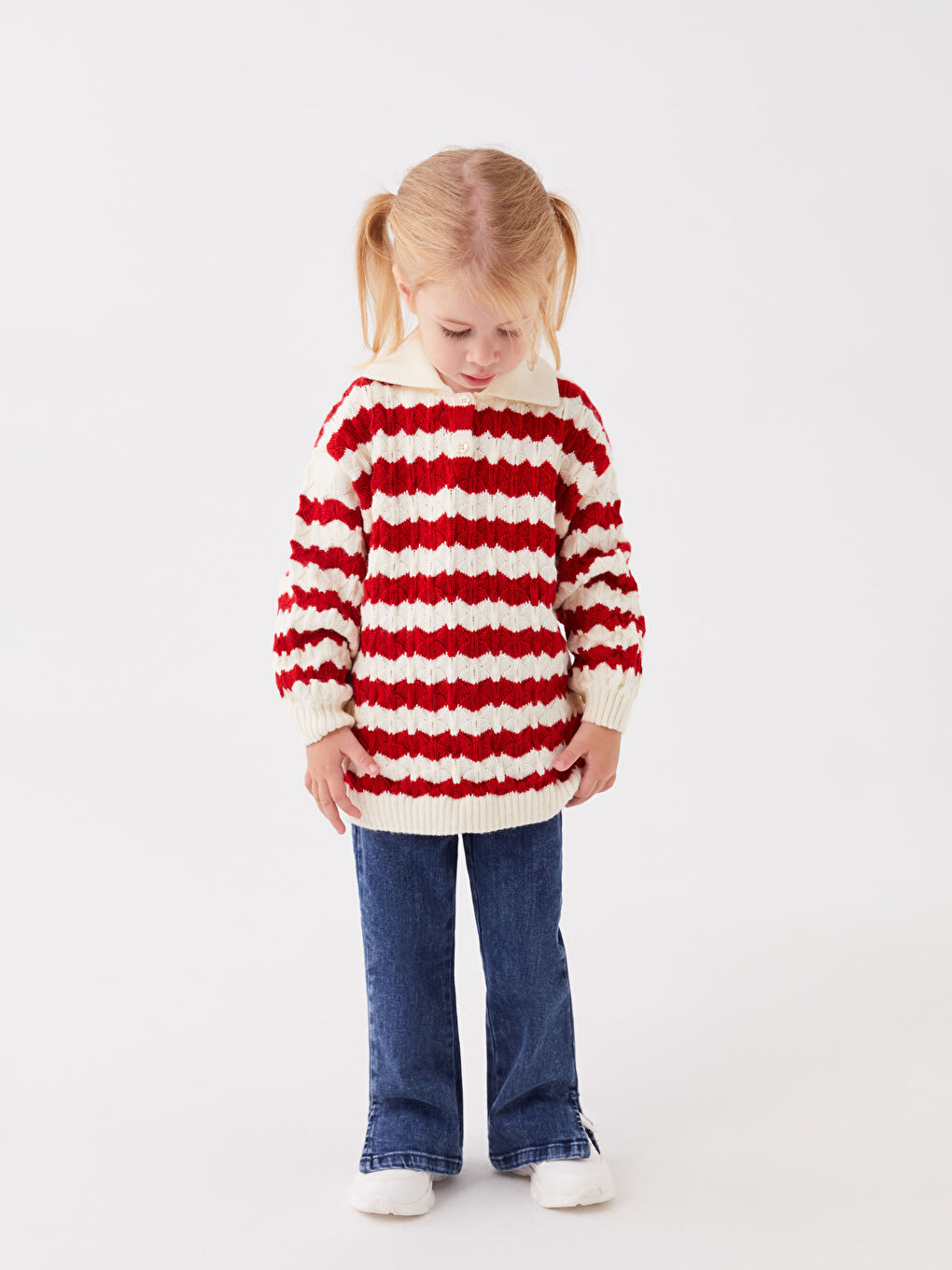 Базовые джинсы для малышек девочек-1