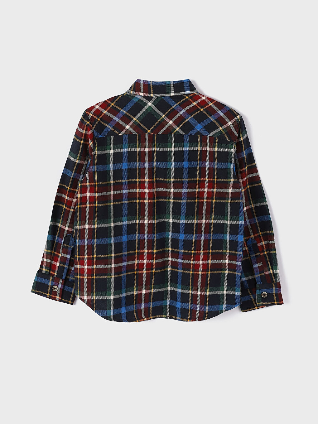 Plaid Boys' Flannel Shirt-1