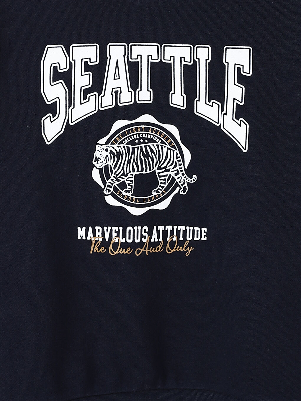 سويت شيرت كم طويل مطبوع بياقة دائرية للأولاد-1