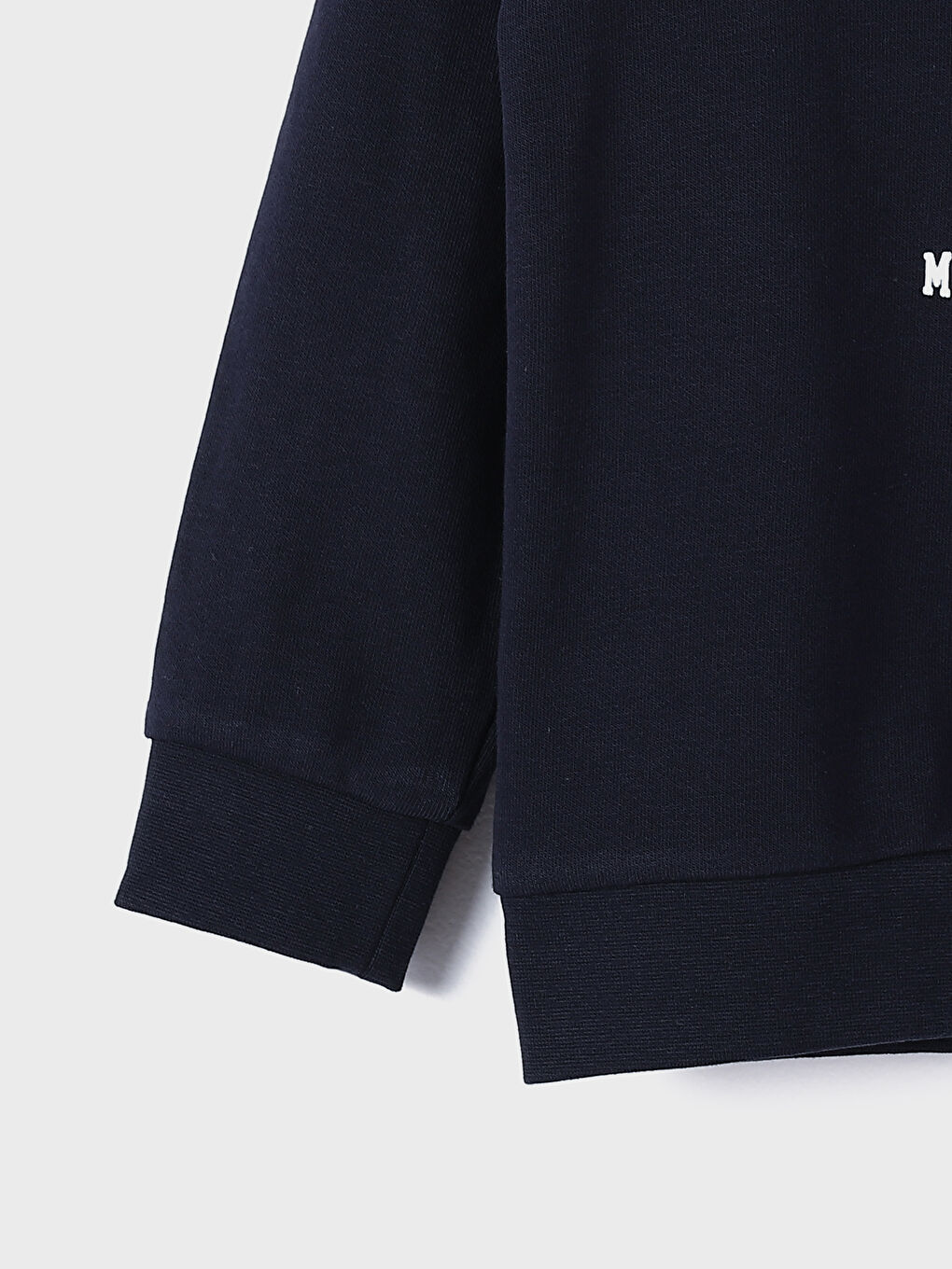 سويت شيرت كم طويل مطبوع بياقة دائرية للأولاد-2