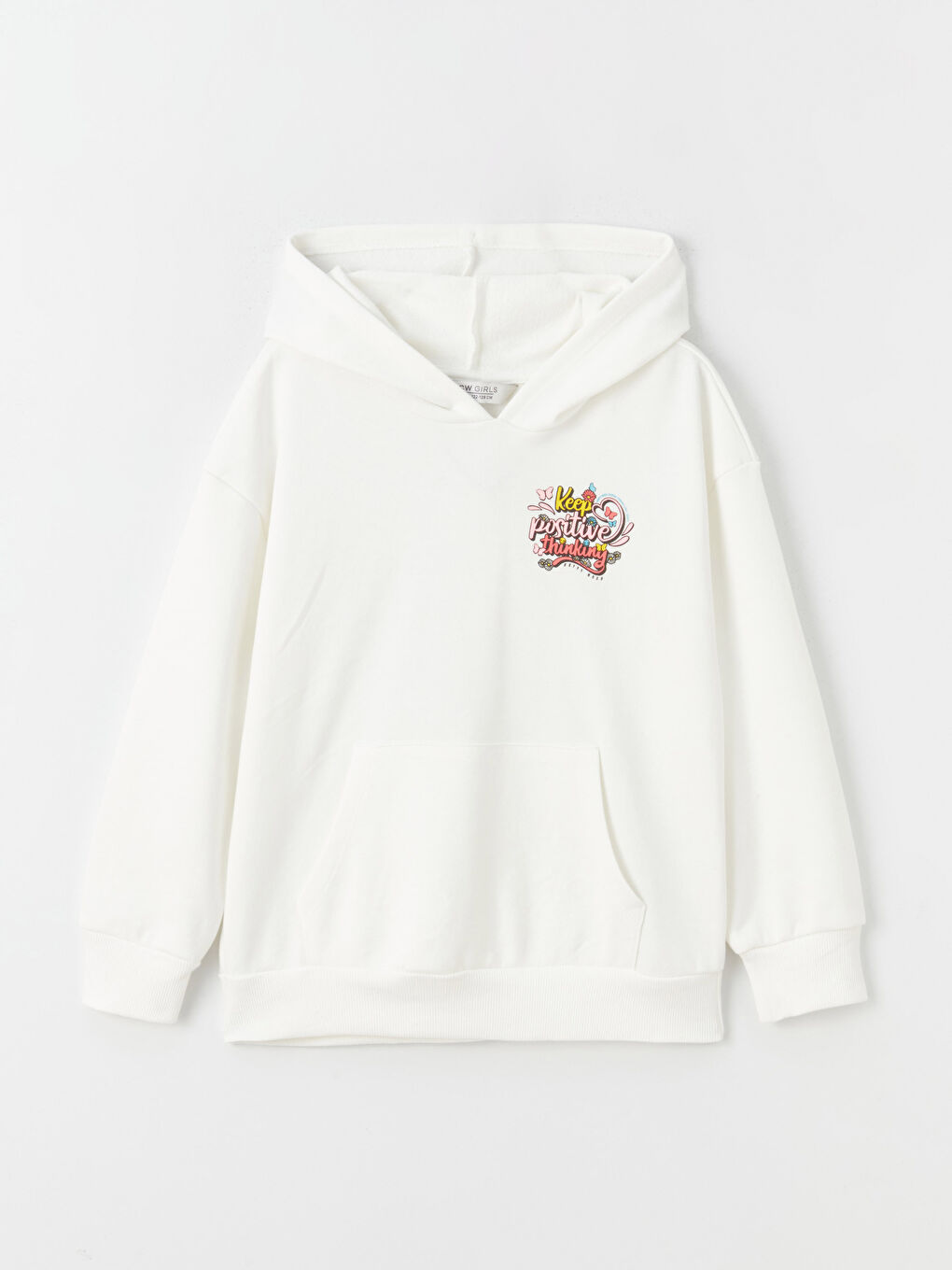 هودي للبنات بأكمام طويلة مطبوع