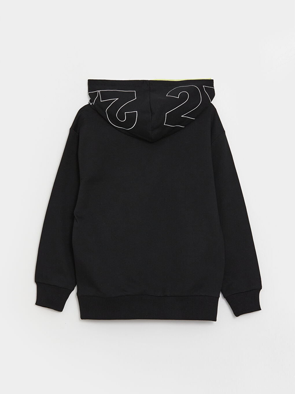 LCW Kids Yeni Siyah Rahat Kalıp Baskılı Erkek Çocuk Hoodie - 2