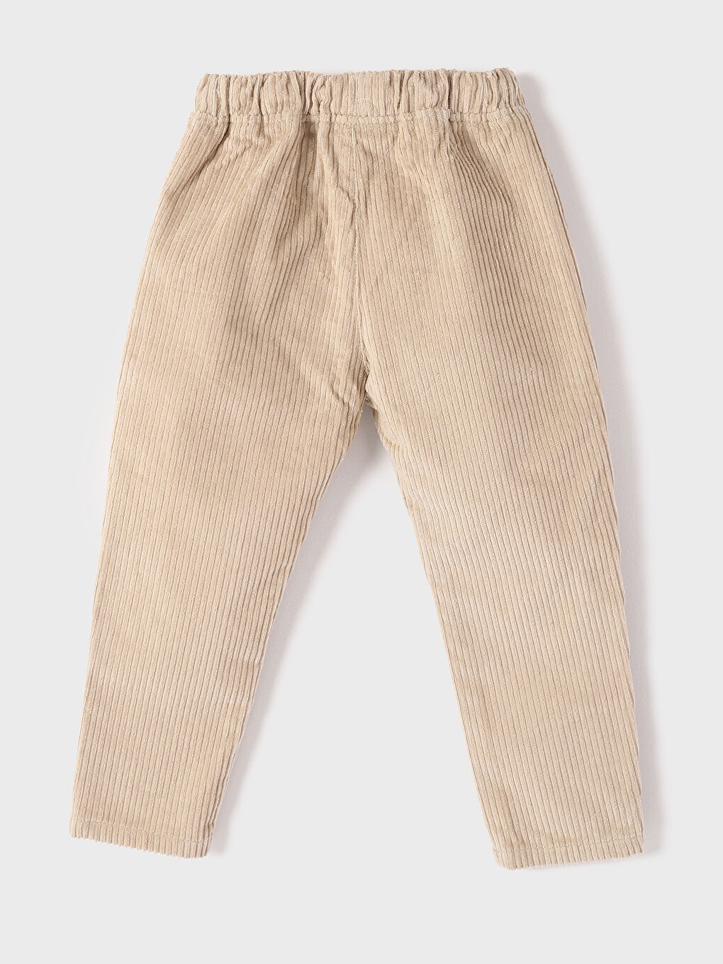 Elasticated Waist Basic Velvet Baby Boys' Trousers-3