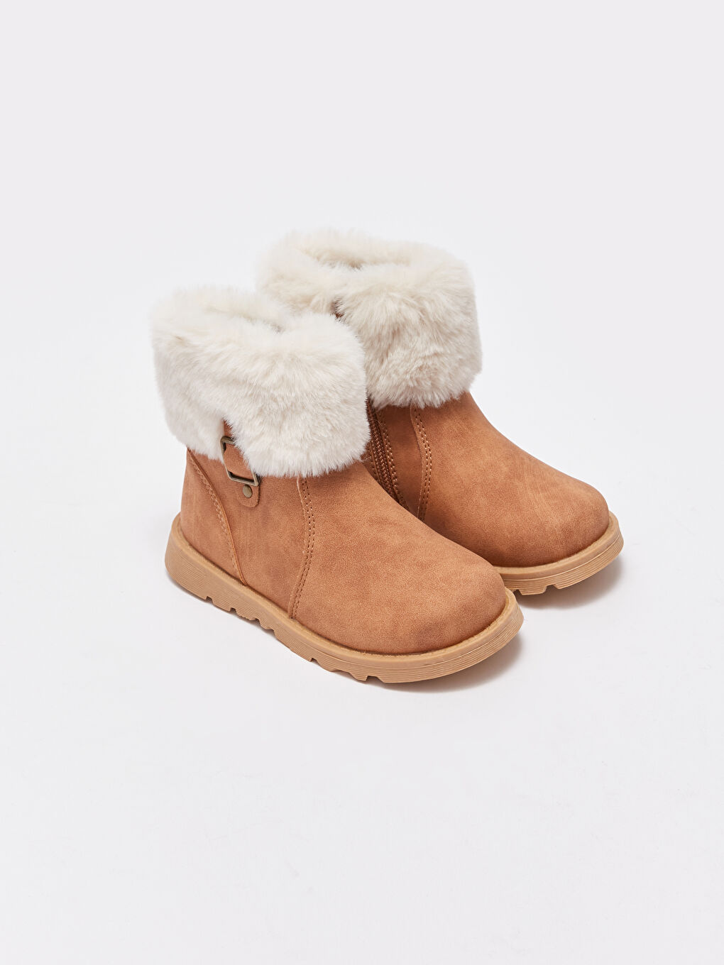 Lace-Up Fur Lined Baby Girl Boots