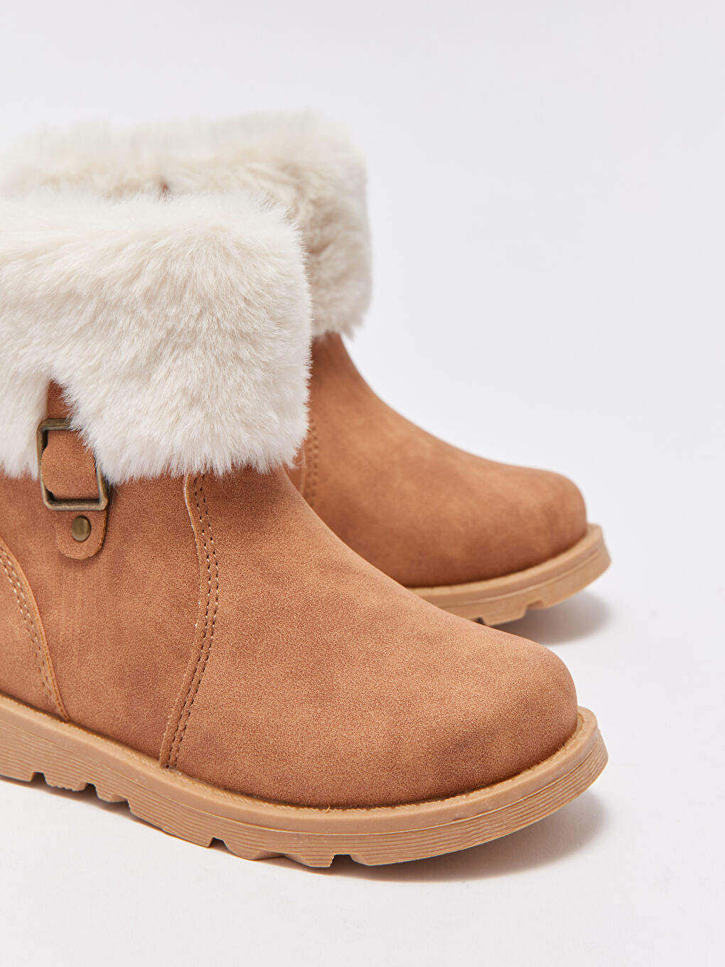 Lace-Up Fur Lined Baby Girl Boots-2