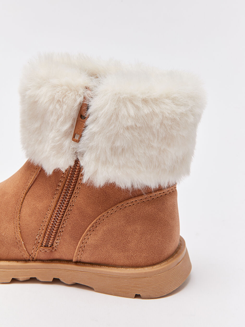 Lace-Up Fur Lined Baby Girl Boots-5