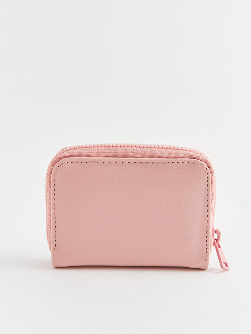 Pembe Deri Görünümlü Kadın Cüzdan-2