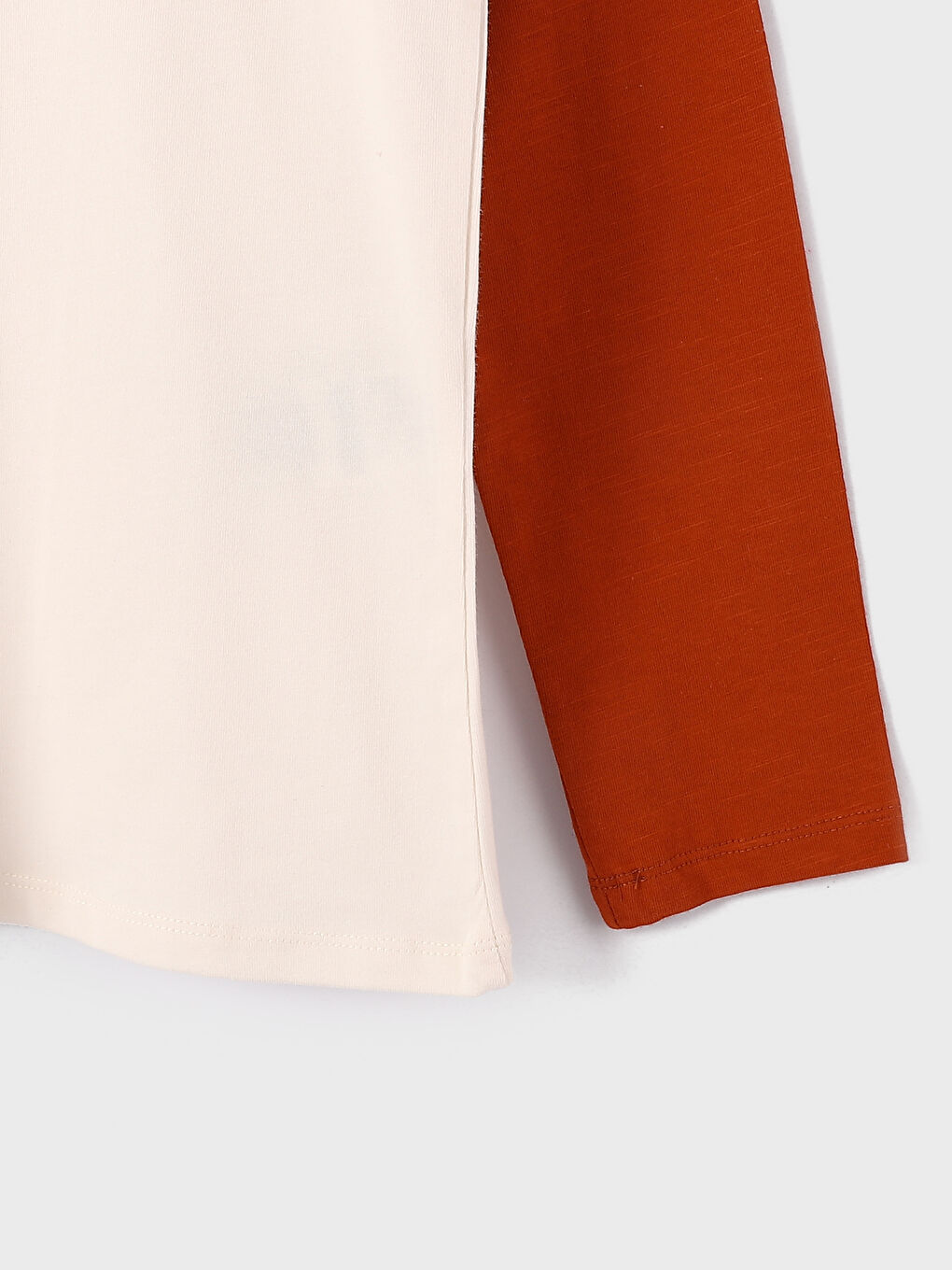 Crew Neck Printed Long Sleeve Boys' T-Shirt-1