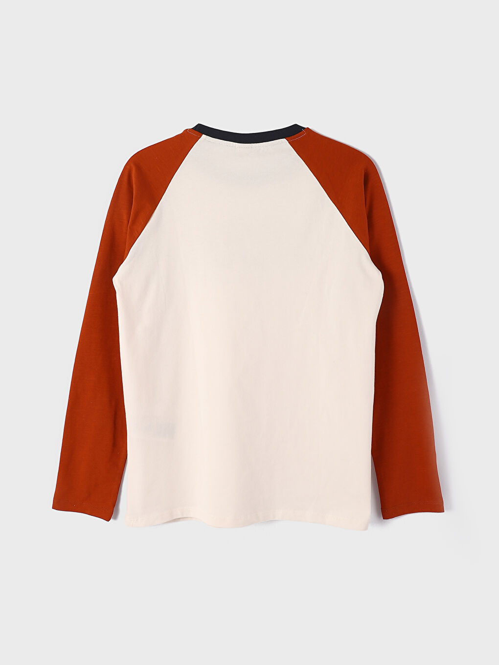 Crew Neck Printed Long Sleeve Boys' T-Shirt-3