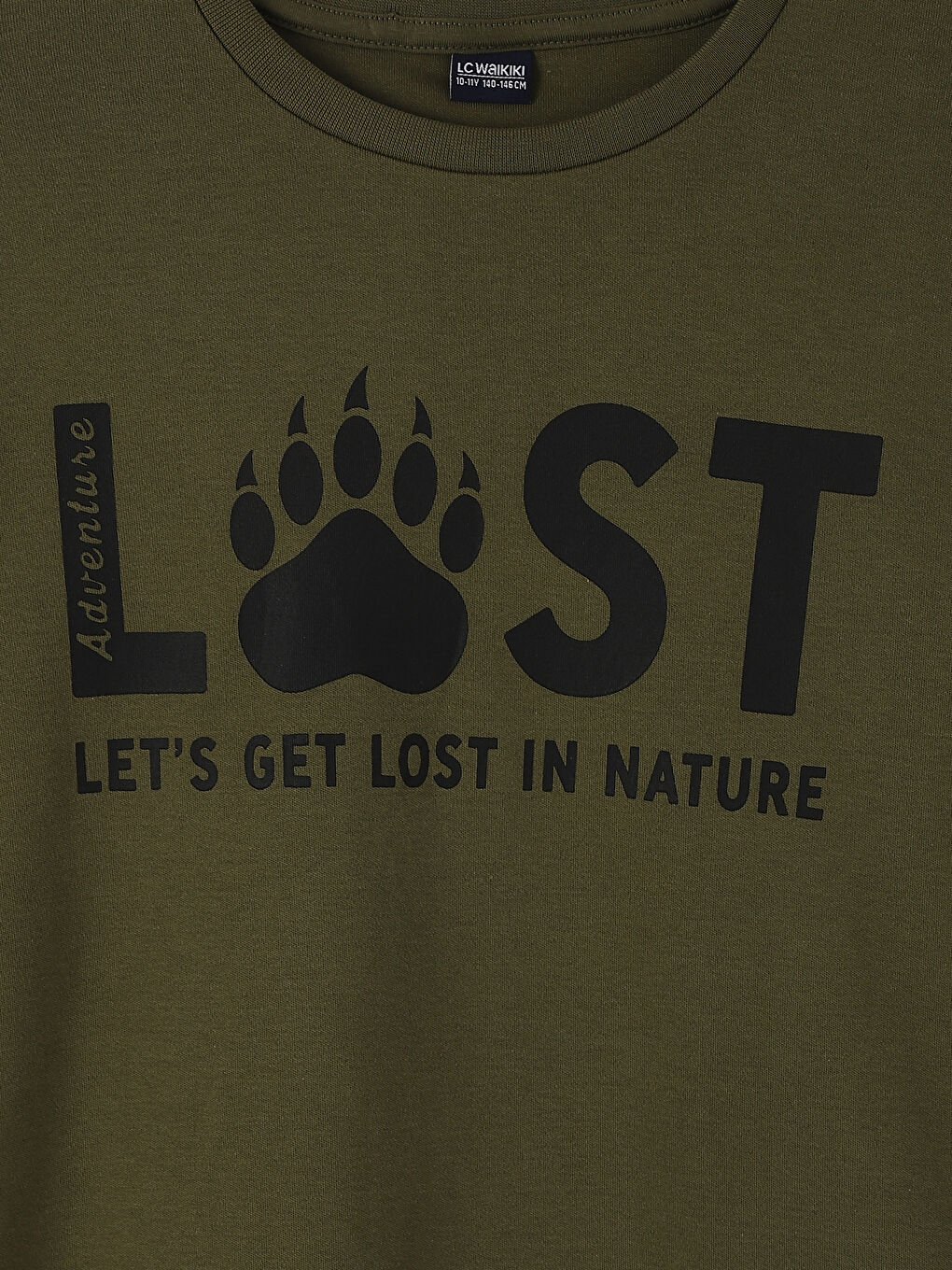 تيشيرت للأولاد بياقة دائرية مطبوع كم طويل-2