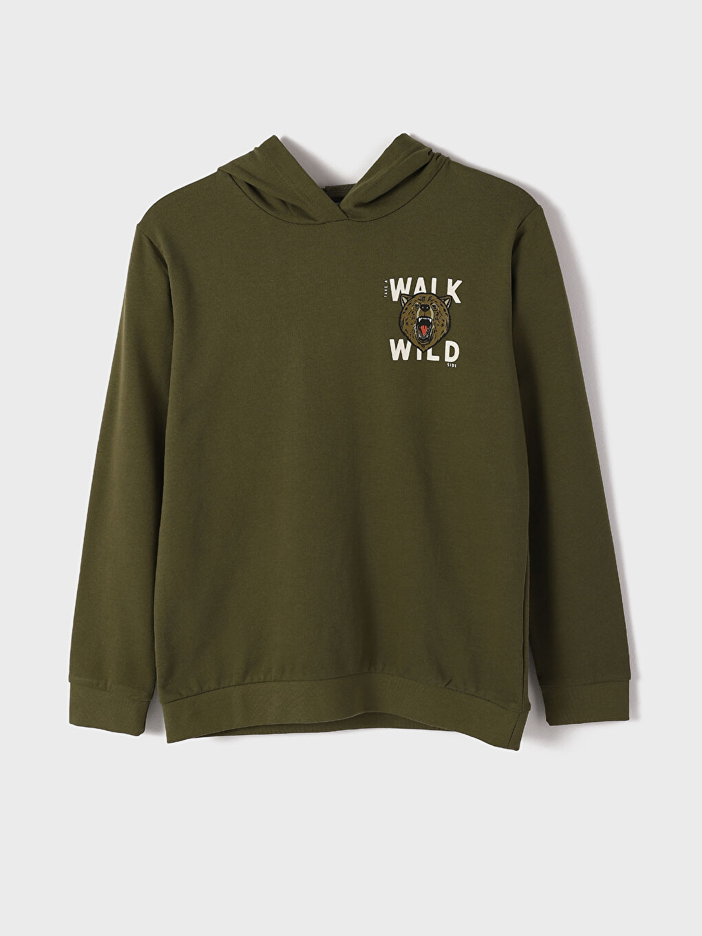 سويت شيرت للأولاد كم طويل مطبوع بكابوش