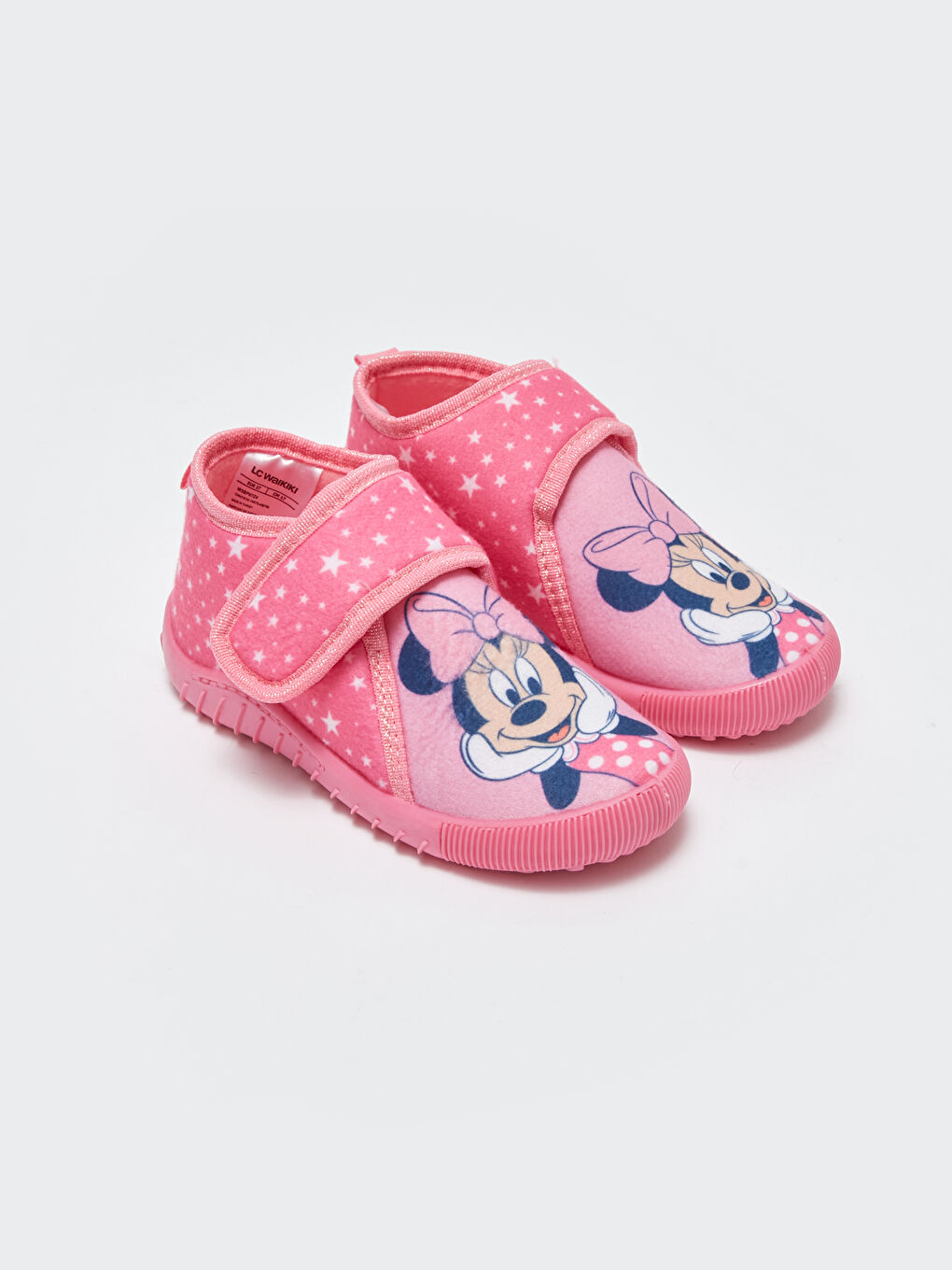 LCW STEPS Pembe Baskılı Minnie Mouse Baskılı Kız Çocuk Panduf