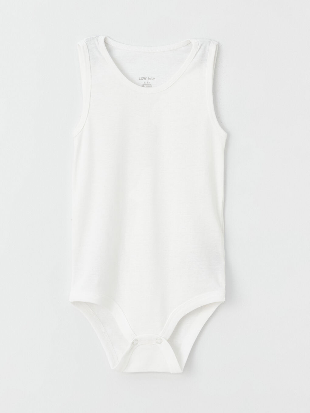 بدلة جسم بياقة دائرية أساسية للبنات الرضع بزر كبس - مجموعة من 2-1