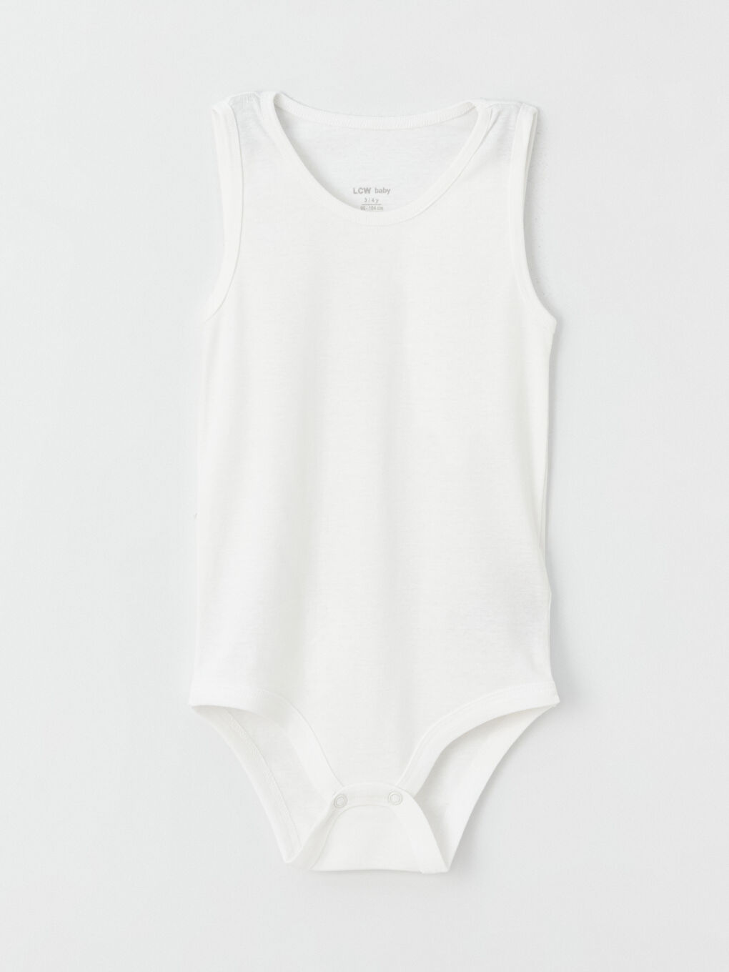 بدلة جسم بياقة دائرية أساسية للبنات الرضع بزر كبس - مجموعة من 2-2