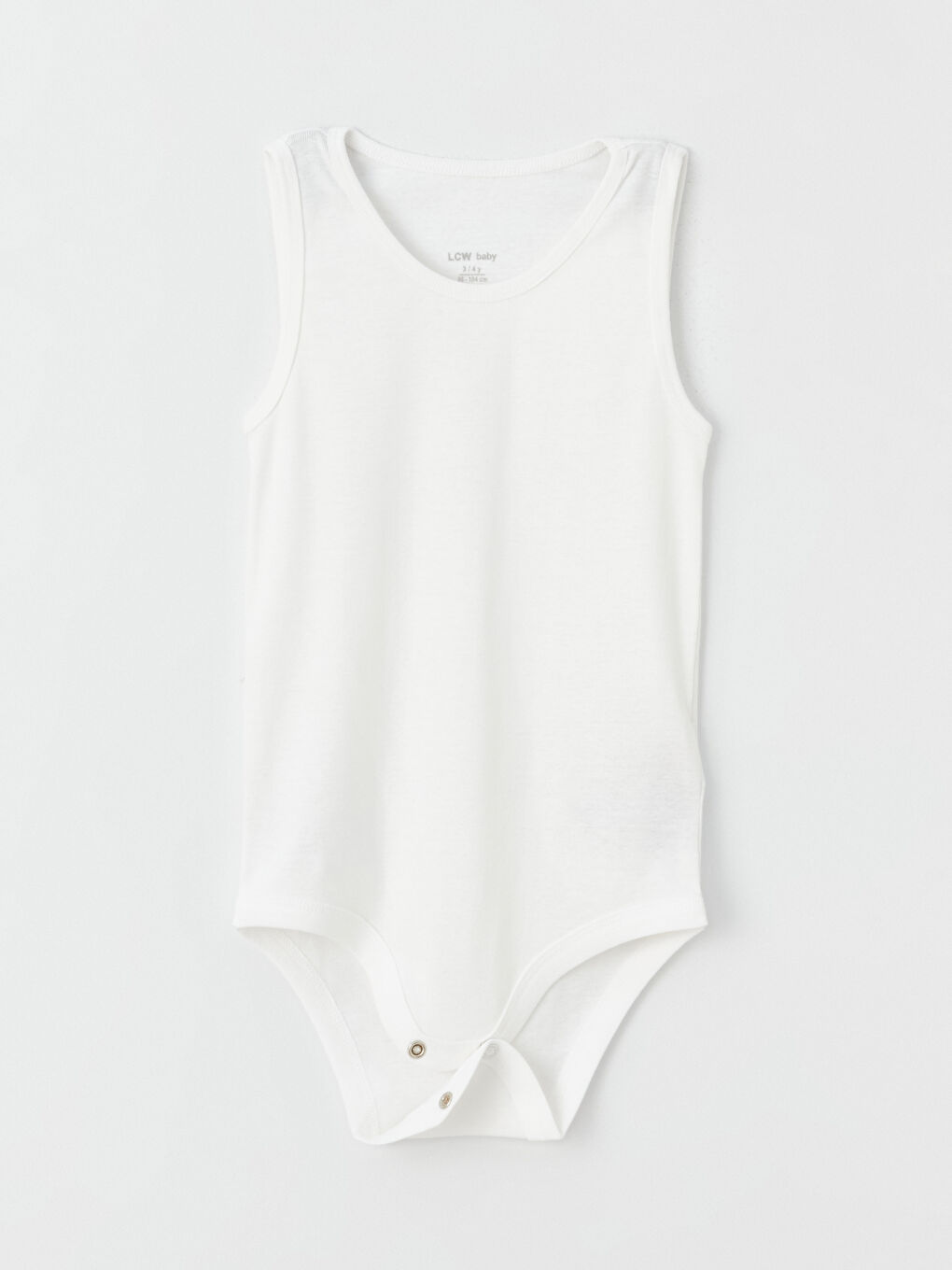 بدلة جسم بياقة دائرية أساسية للبنات الرضع بزر كبس - مجموعة من 2-4