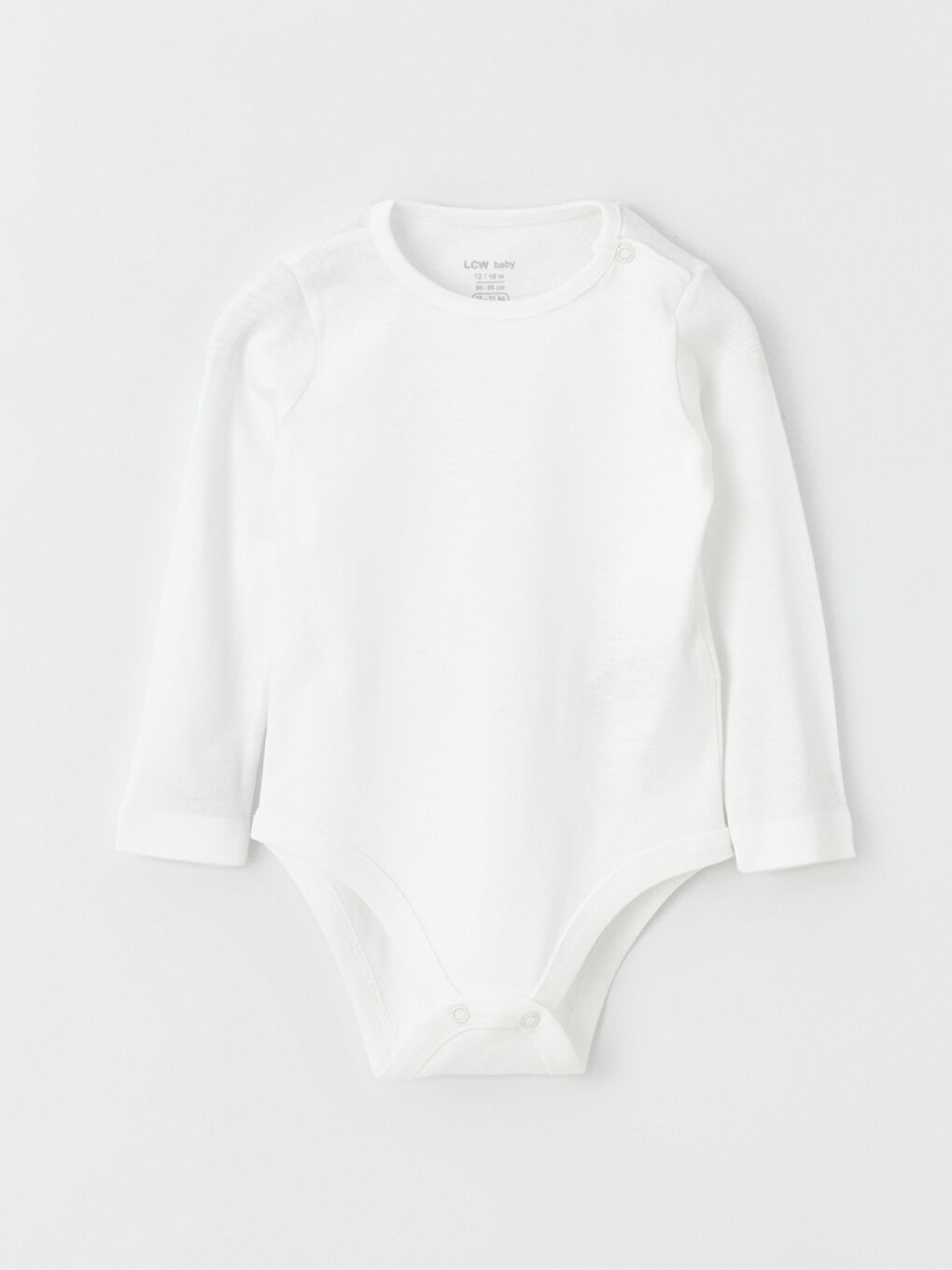 بدلة جسم بياقة دائرية أساسية للبنات الرضع بزر كبس - مجموعة من 2-1