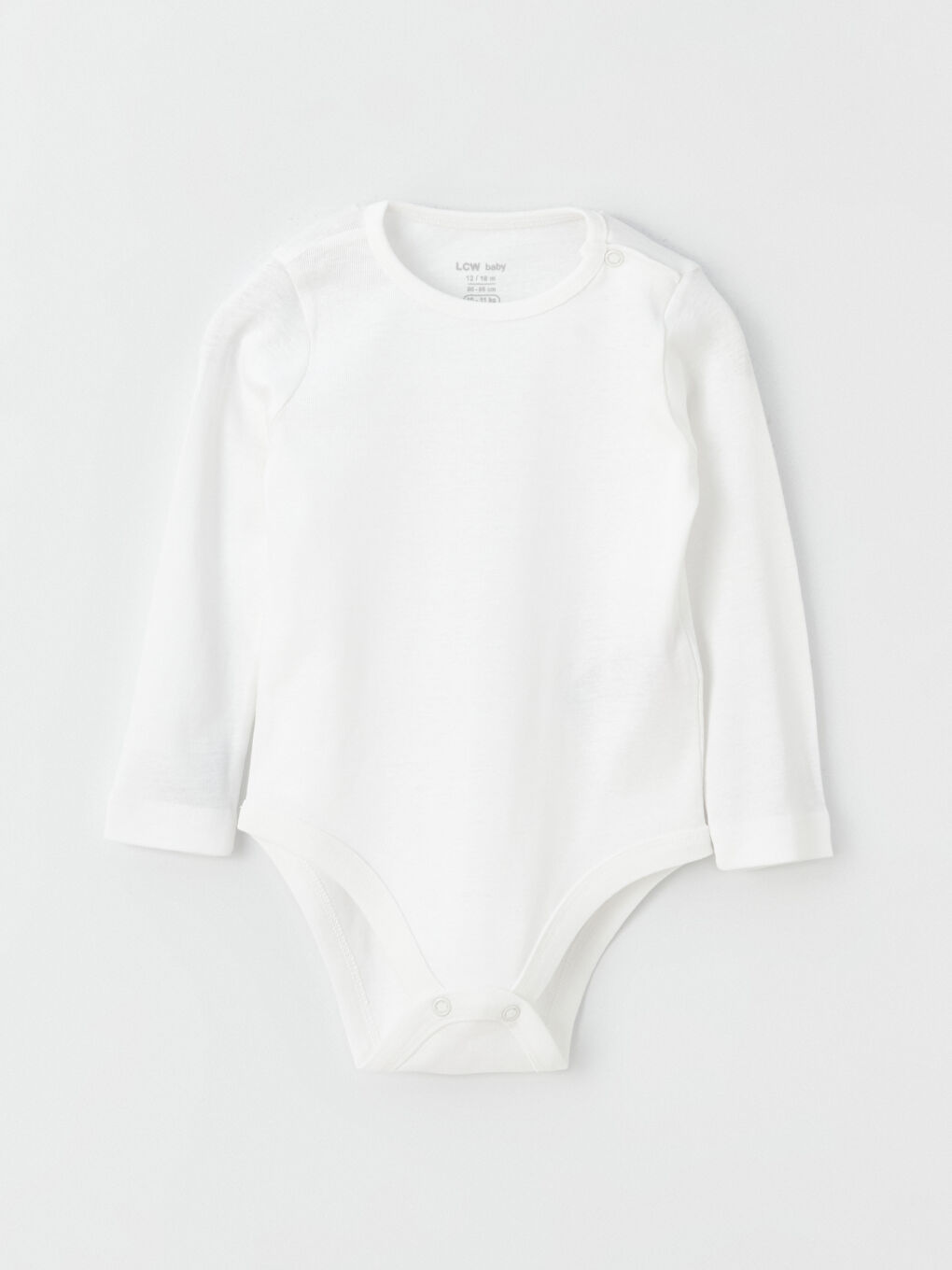 بدلة جسم بياقة دائرية أساسية للبنات الرضع بزر كبس - مجموعة من 2-2