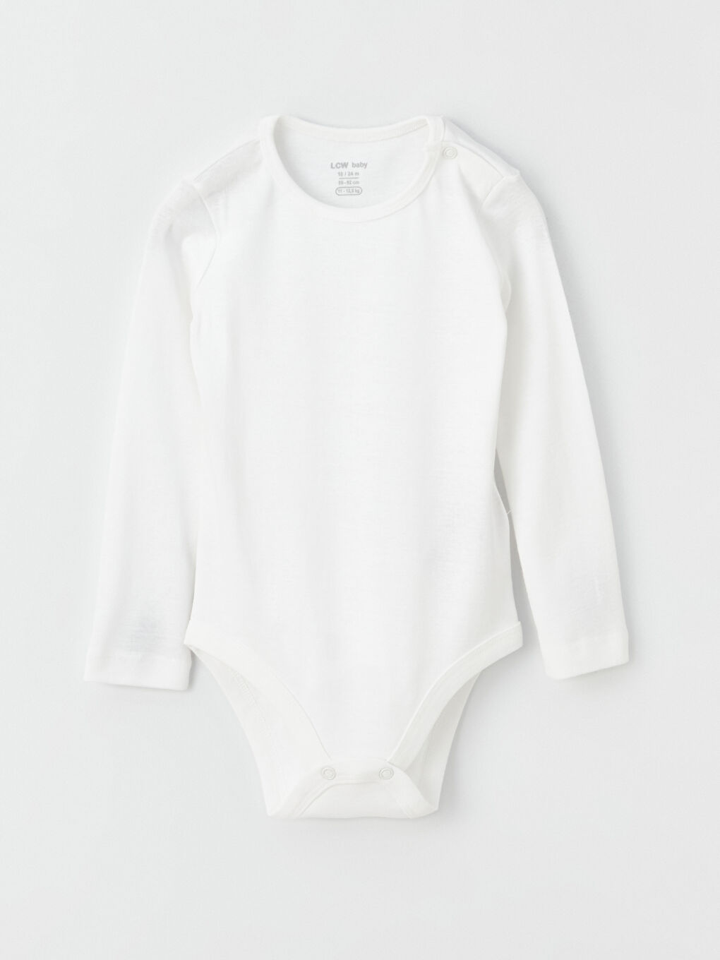 بدلة جسم بياقة دائرية أساسية للبنات الرضع بزر كبس - مجموعة من 2-1