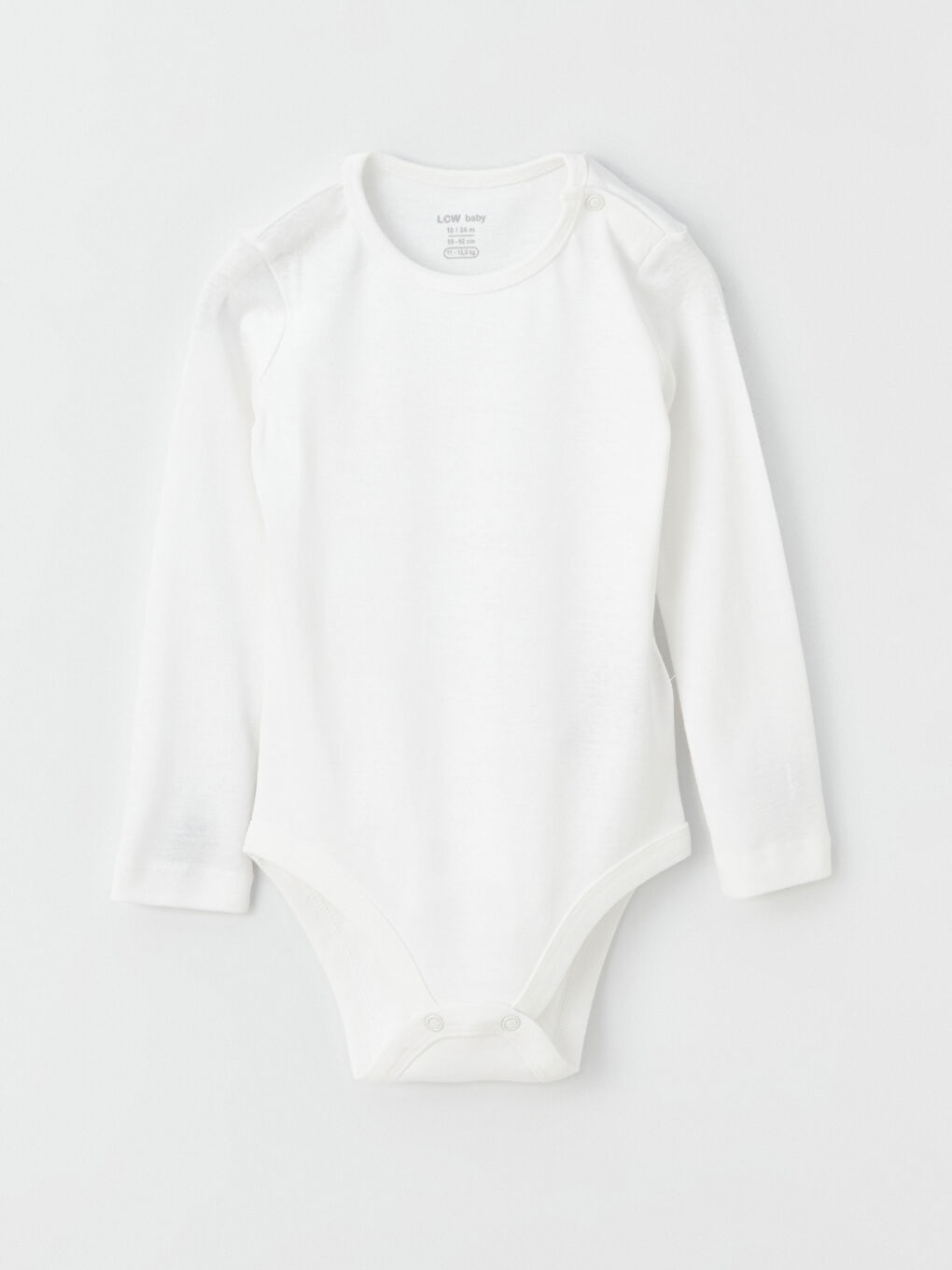 بدلة جسم بياقة دائرية أساسية للبنات الرضع بزر كبس - مجموعة من 2-2