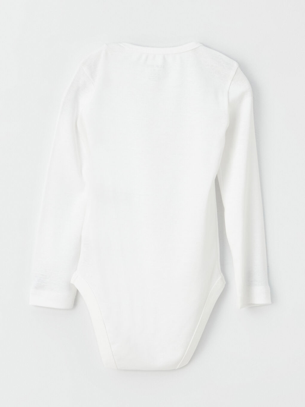 بدلة جسم ياقة دائرية كم طويل للأولاد الرضع مع كباسين في منطقة الحفاض - مجموعة من قطعتين-3