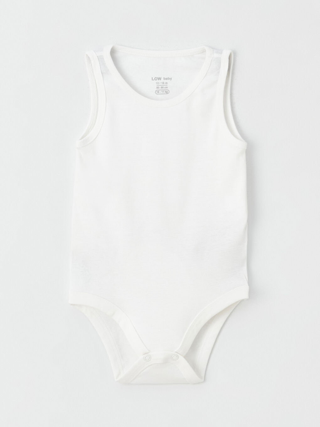 بدلة جسم أولاد رضع بياقة دائرية سادة بمجموعتين-2