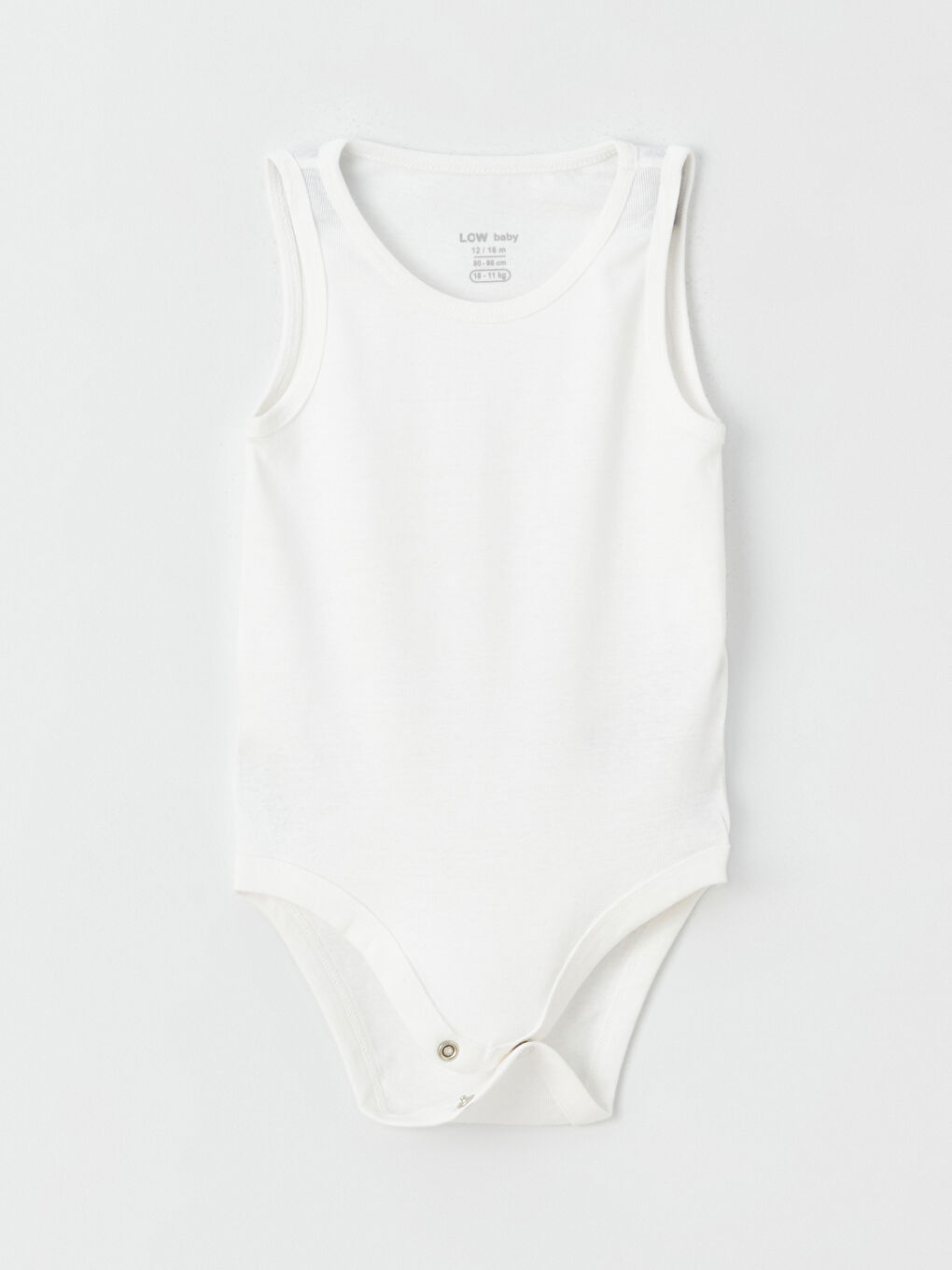 بدلة جسم أولاد رضع بياقة دائرية سادة بمجموعتين-4