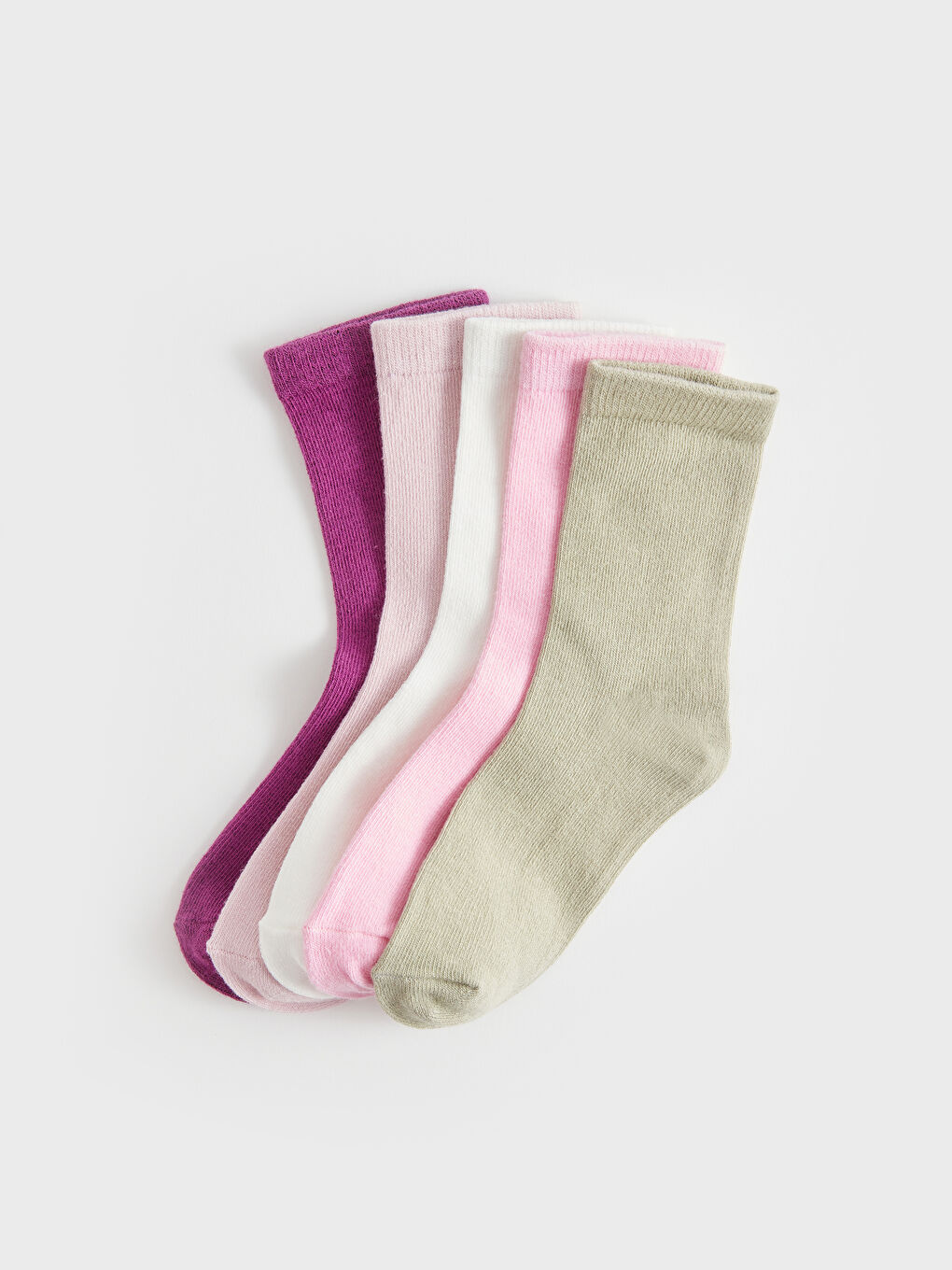 Chaussettes de Cheville Basiques pour Filles Bébé Lot de 5 Pièces-1