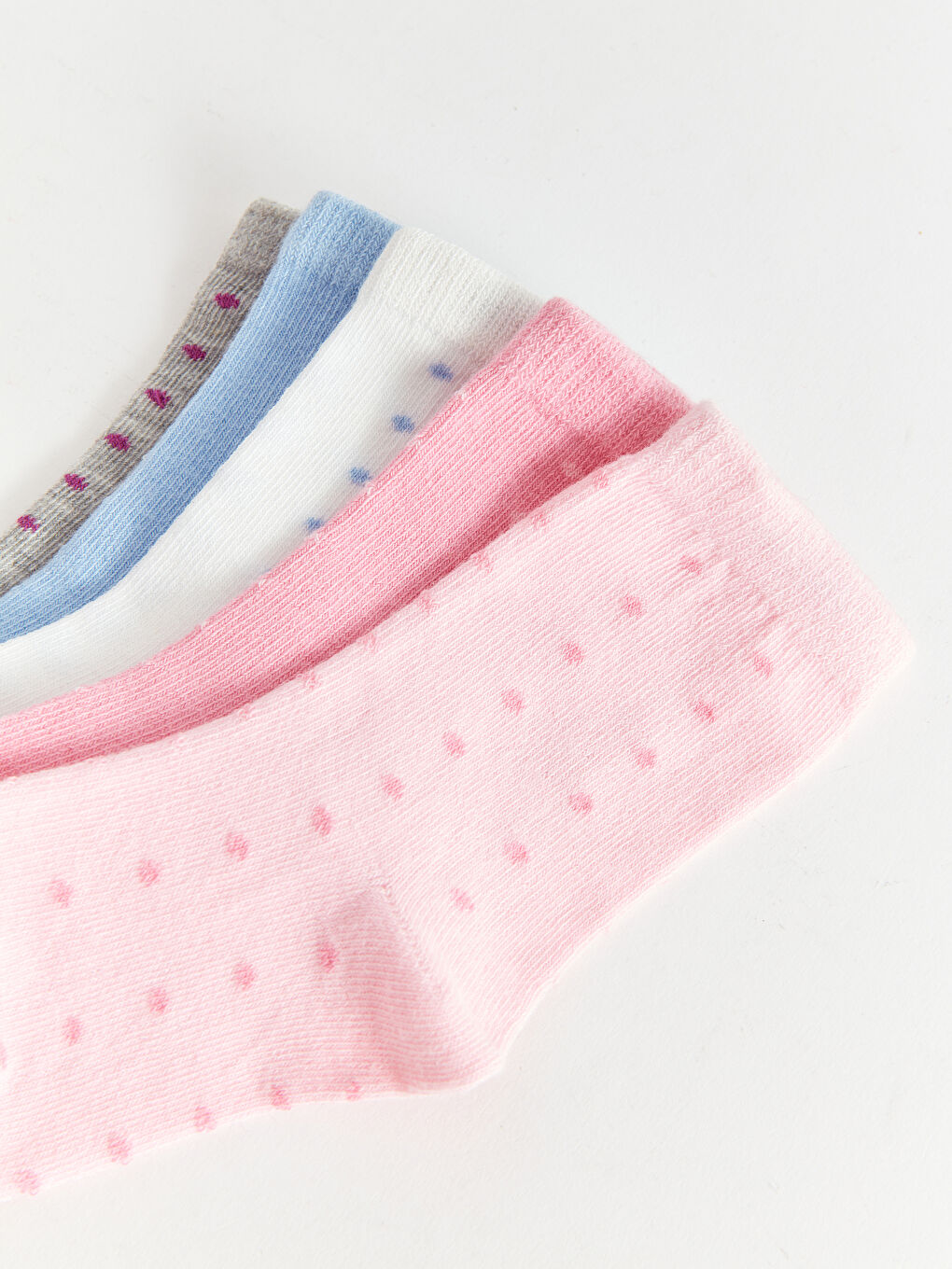 Chaussettes de Cheville Basiques pour Filles Bébé Lot de 5 Pièces-2