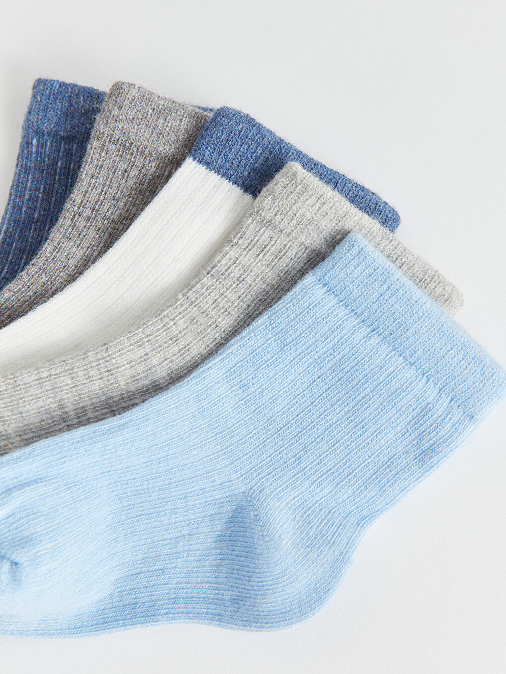 جوارب كاحل بسيطة للأولاد الرضع - ٥ قطع-2