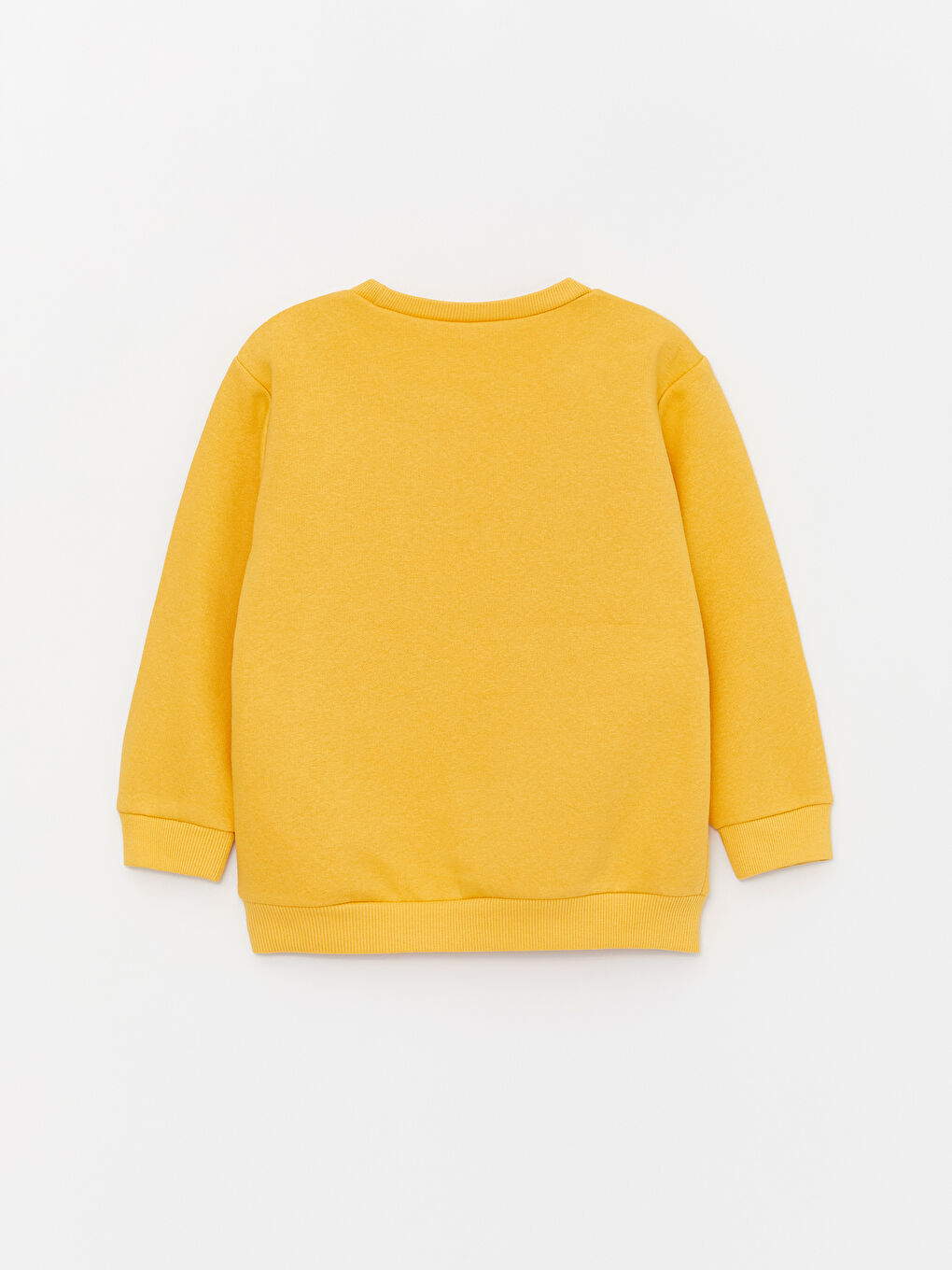 Sarı Bisiklet Yaka Uzun Kollu Baskılı Kız Bebek Sweatshirt 2'li-2