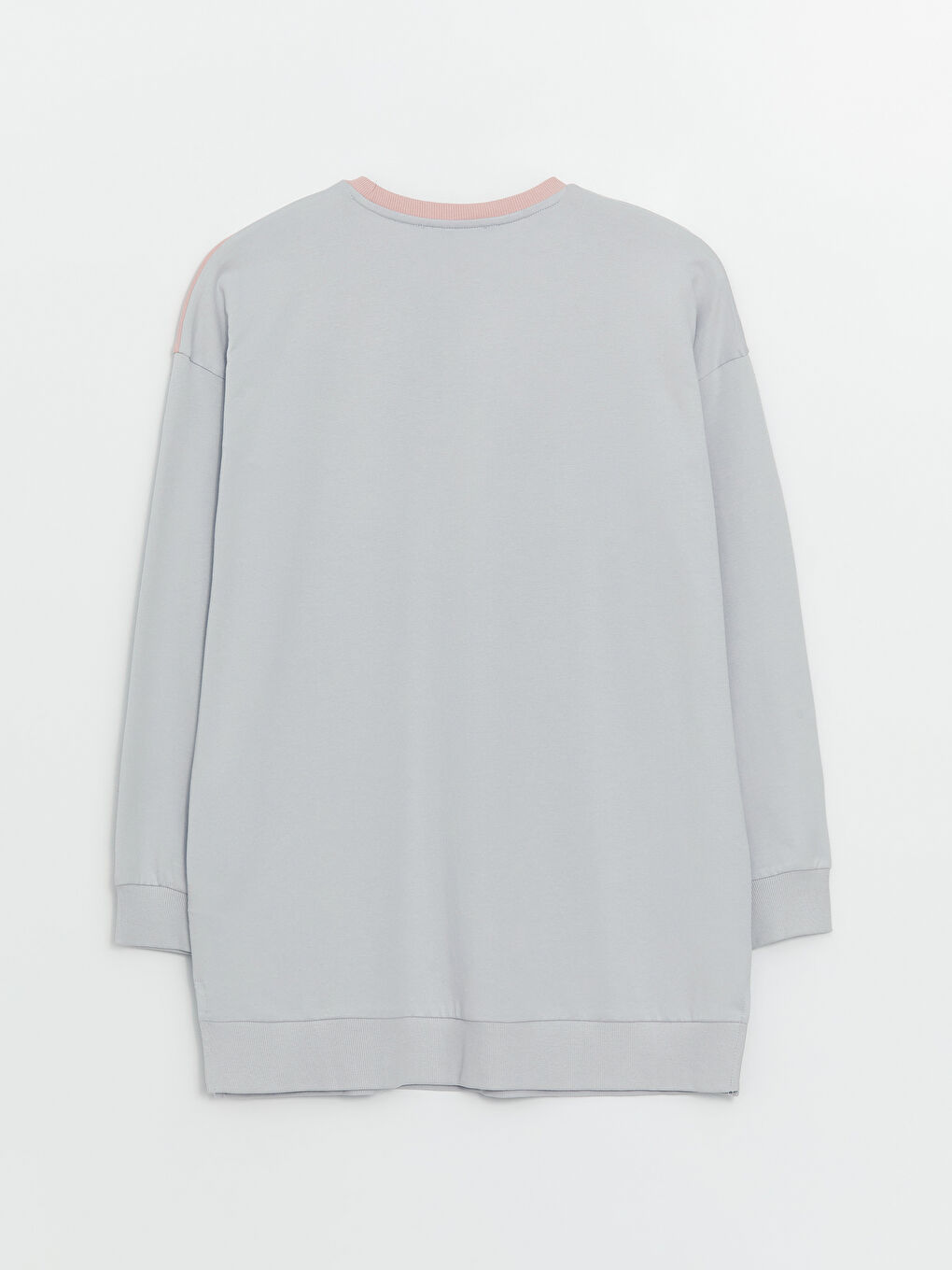 Crew Neck Color Block Long Sleeve Oversize Women's Sweatshirt Tunic-6