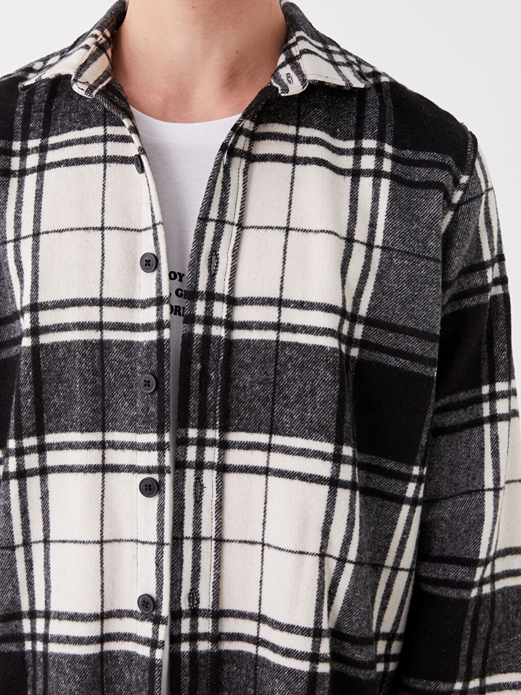 Ерлерге арналған ұзын жеңді торлы стандартты пішімді жейде-3