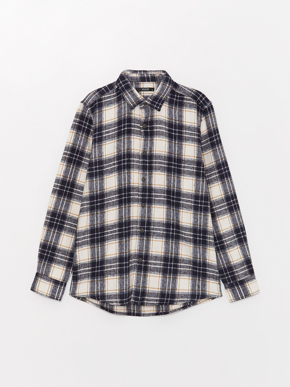 Ерлерге арналған ұзын жеңді торлы стандартты пішімді жейде-5