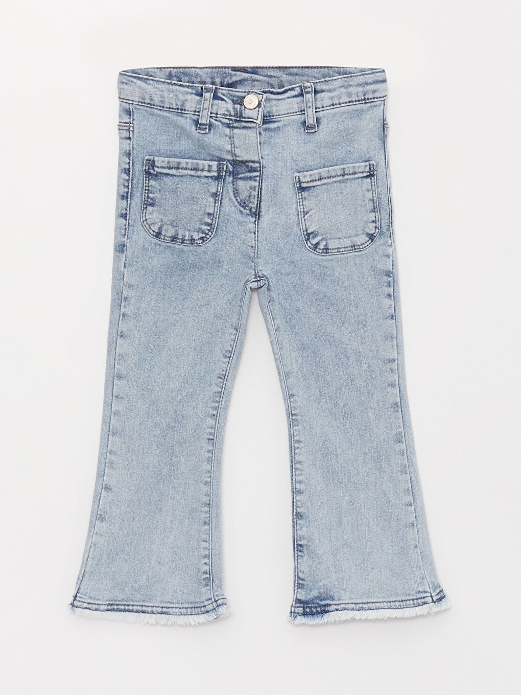 LCW baby Asid Yıkamalı Basic Kız Bebek Jean Pantolon - 2