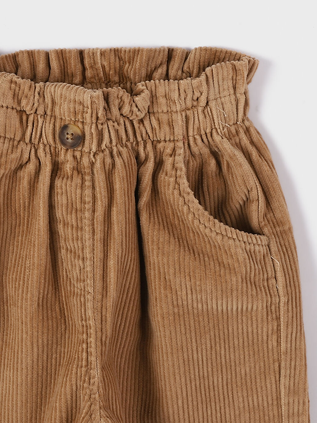 Elasticated Waist Baby Girls' Velvet Trousers-2