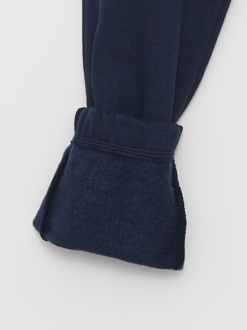 Lacivert Bisiklet Yaka Baskılı Uzun Kollu Erkek Çocuk Sweatshirt ve Eşofman Altı-5