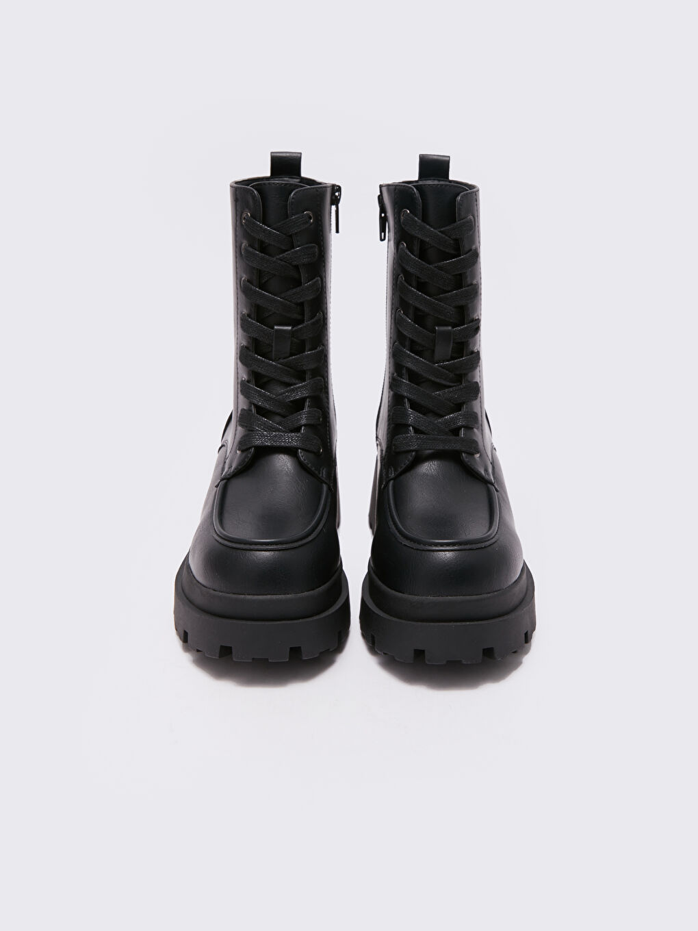 Lace-up Faux Leather Women's Boot-2