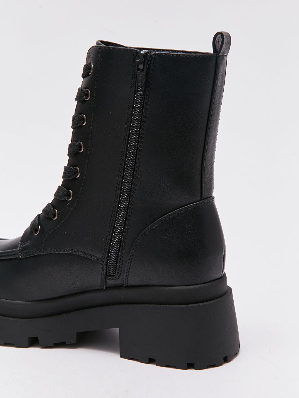 Lace-up Faux Leather Women's Boot-4