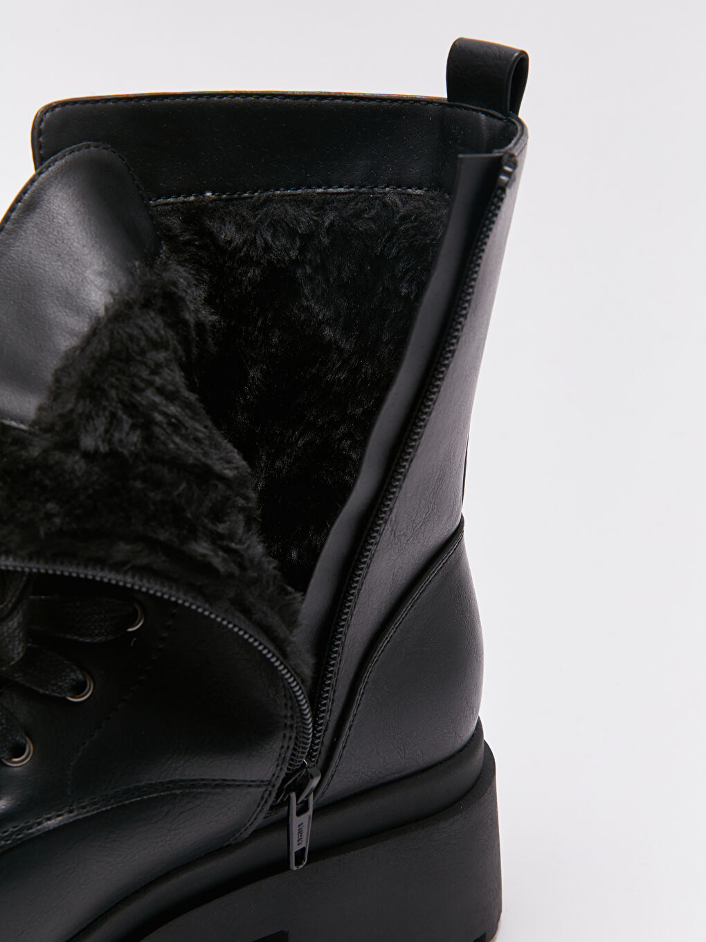 Lace-up Faux Leather Women's Boot-5