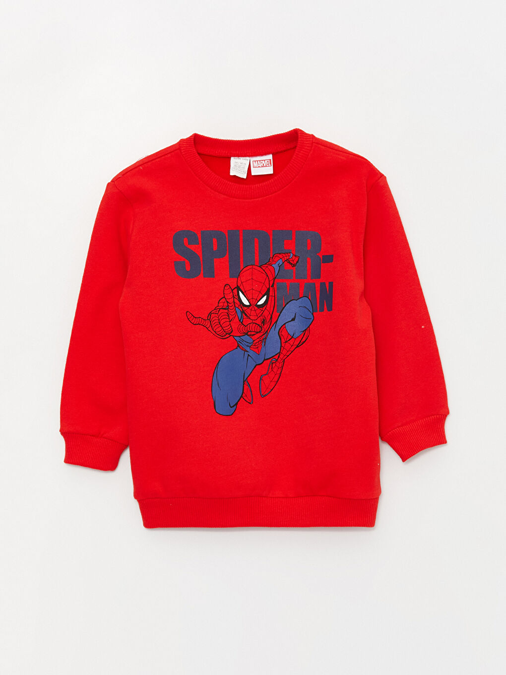 Hanorac pentru Bebeluși Băieți cu Guler Rotund, Mânecă Lungă, Imprimat cu Spider-Man-3