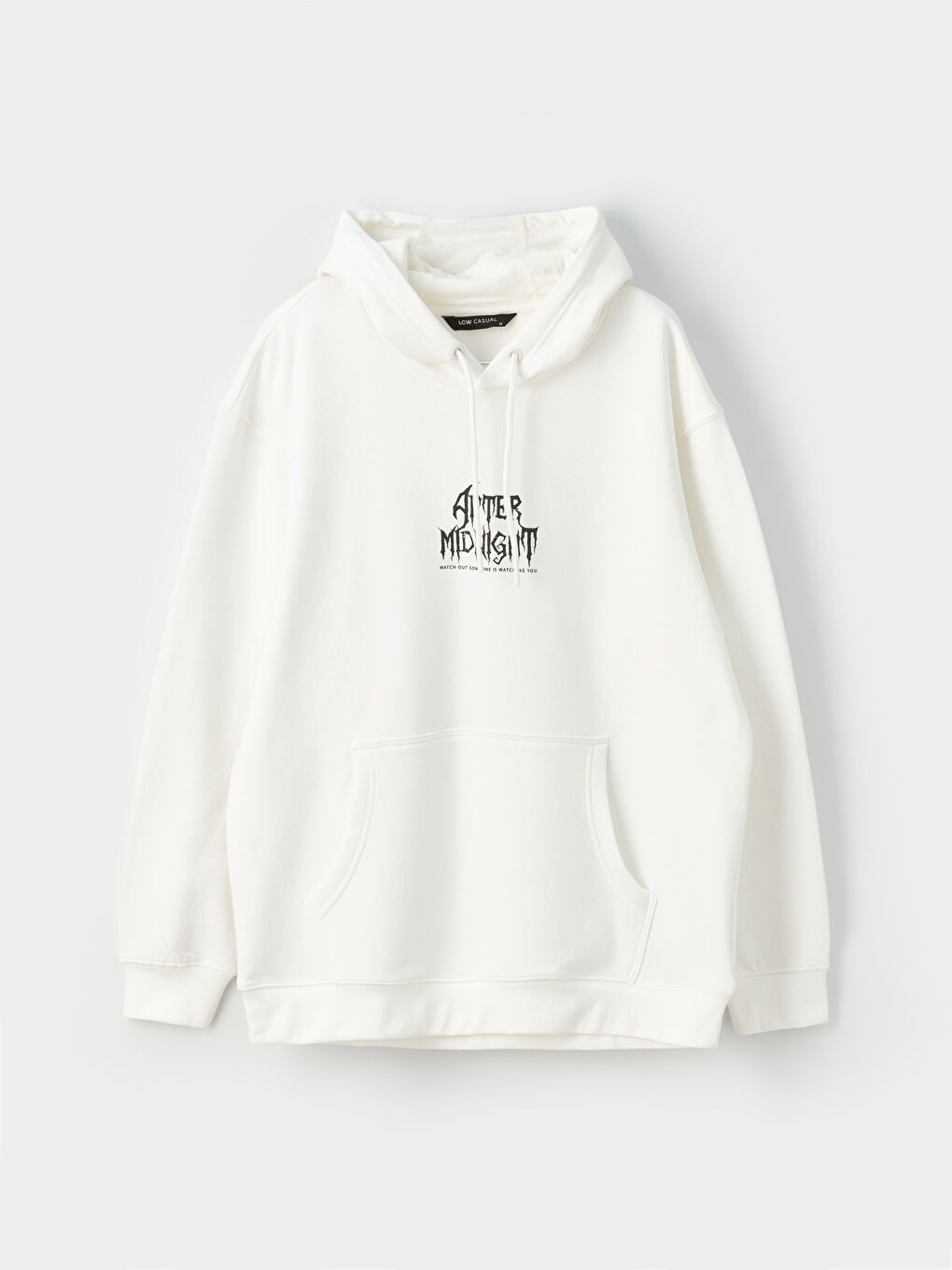 XSIDE H12 Uzun Kollu Baskılı Erkek Kalın Hoodie -W3BT27Z8-R5B