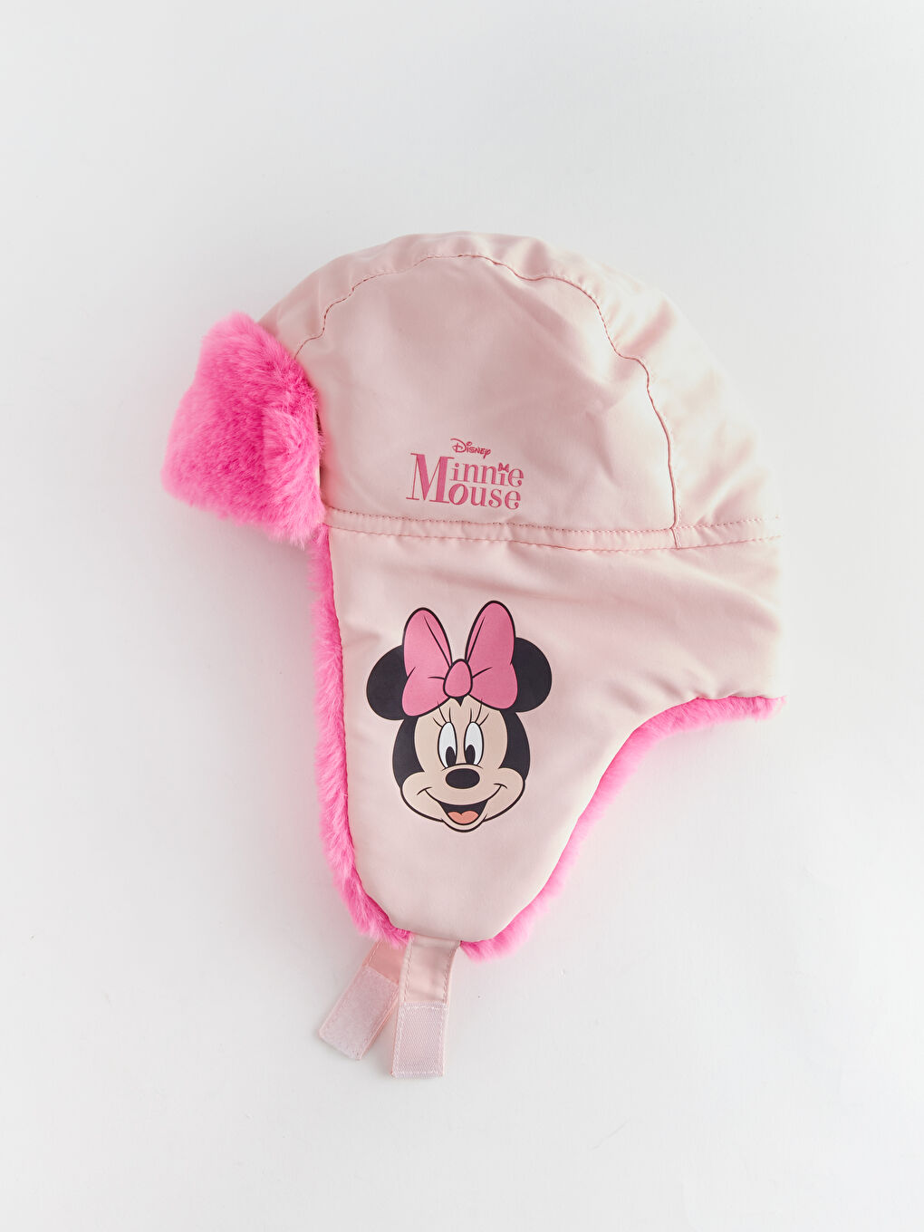 LCW ACCESSORIES Pembe Minnie Mouse Baskılı Kız Çocuk Kar Şapkası