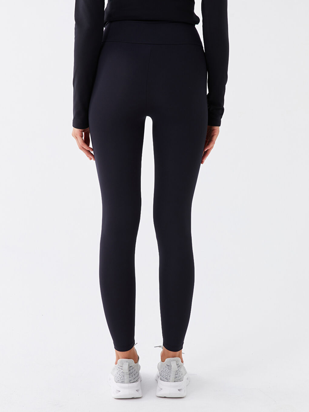 LCW SPORT Women's Elasticated Waist Plain Sports Leggings -W3BT56Z8-CVL