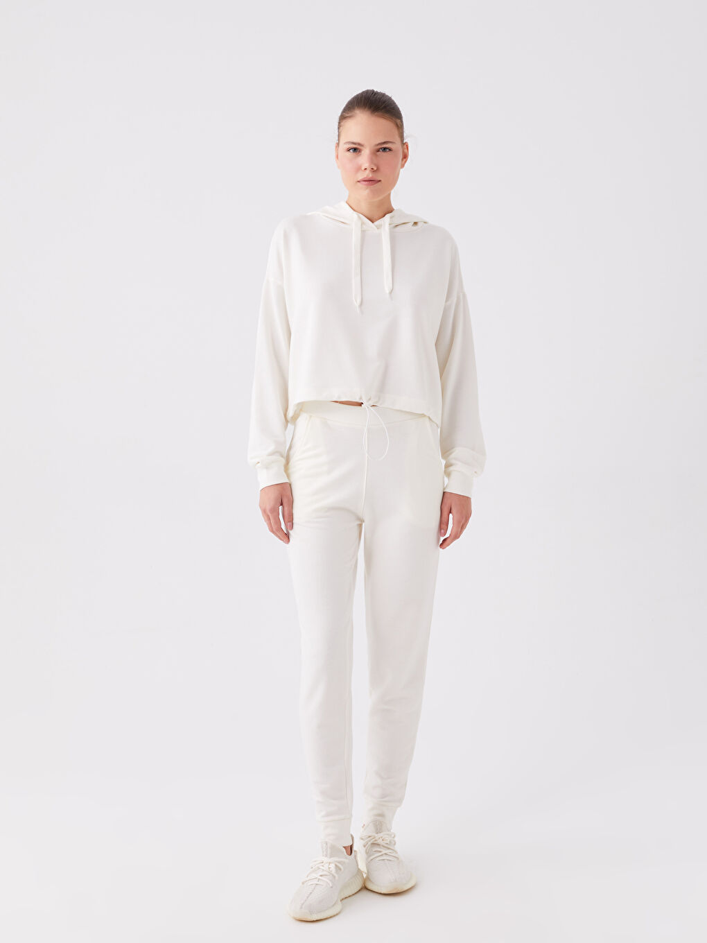 Plain Oversize Women's Hoodie-2