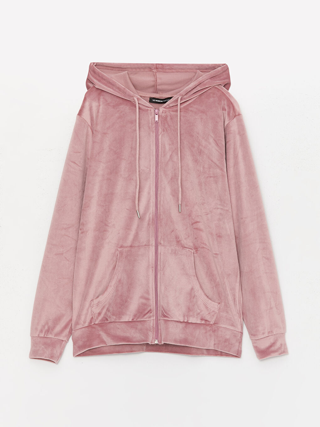 Hooded Plain Long Sleeve Women's Velvet Cardigan-5