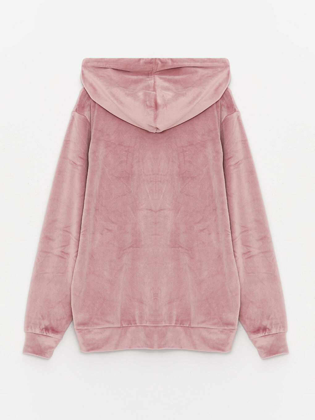 Hooded Plain Long Sleeve Women's Velvet Cardigan-6