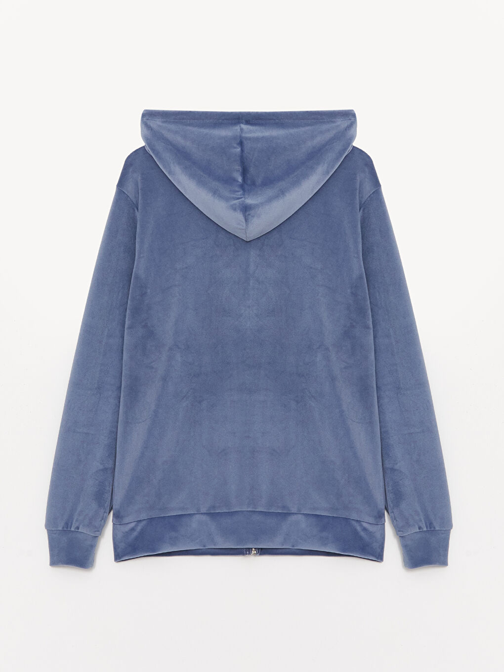 LC Waikiki Hooded Plain Long Sleeve Women's Velvet Cardigan -W3BU02Z8-R0R