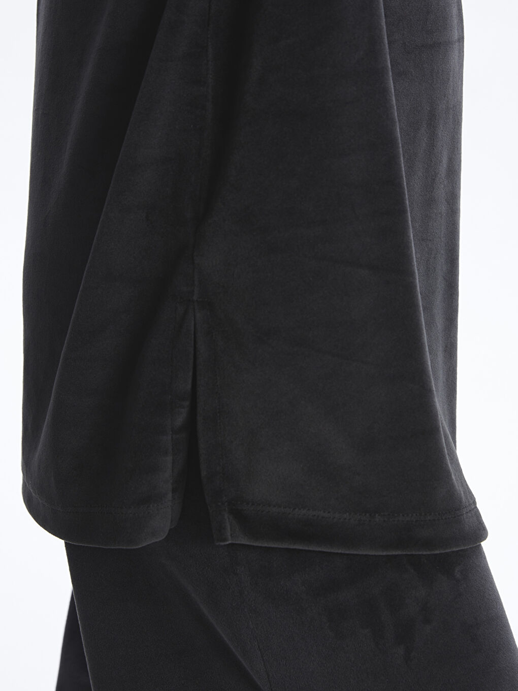 Half Turtleneck Straight Long Sleeve Women's Tunic-3