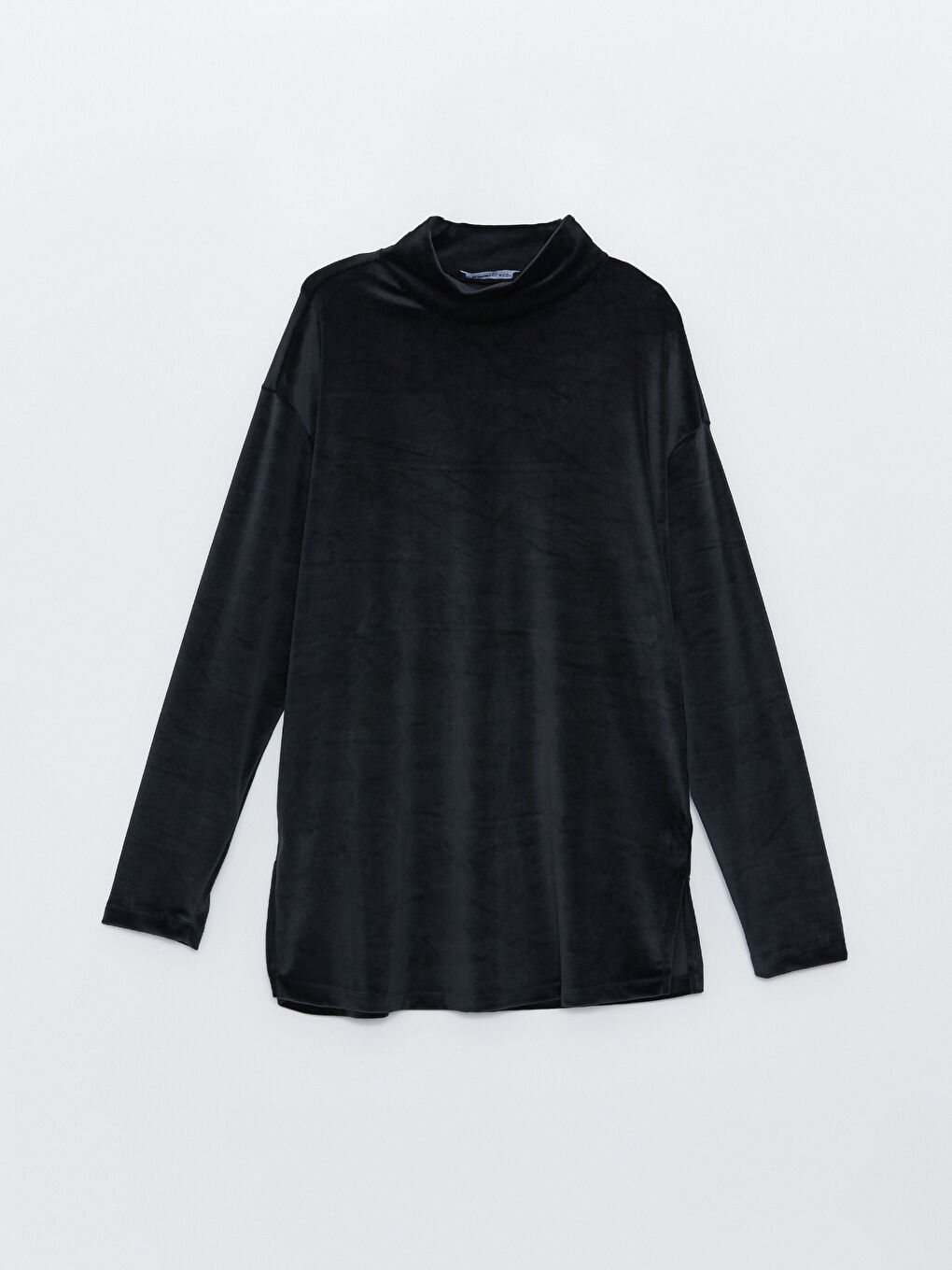 Half Turtleneck Straight Long Sleeve Women's Tunic-5