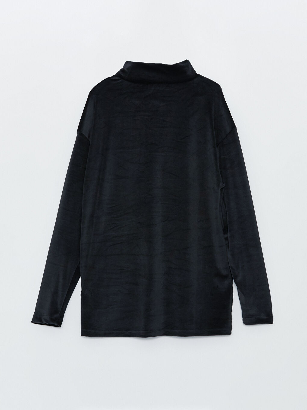 Half Turtleneck Straight Long Sleeve Women's Tunic-6